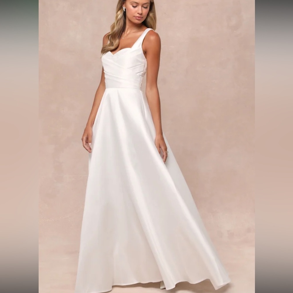 Elegant White Evening Gown